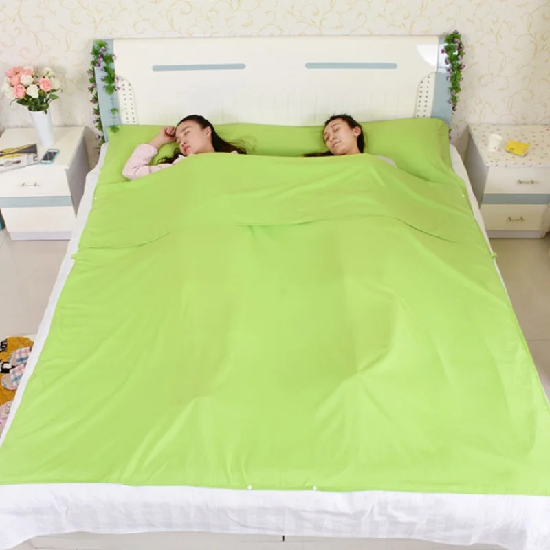Ultralight Outdoor Sleeping Bag Liner Polyester Pongee Portable Ultralight Outdoor Sleeping Bag Liner Polyester Pongee Portable Double Bags Camping Travel 210 160cm In From Sports