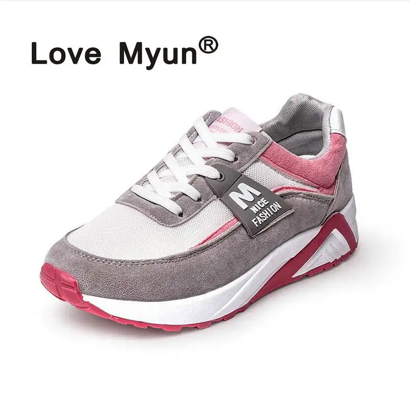 

2018 New Women Sneakers Flat Travel Shoes Lace Up Platform Creepers Female Casual Flats Ladies Shoes Tenis Feminino cc b