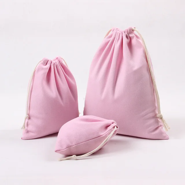 Pink Drawstring Bags Wedding Favor Pouch Reusable Eco Sweet Pink Drawstring Bags Wedding Favor Pouch Reusable Eco Sweet Small Gift Fabric Free