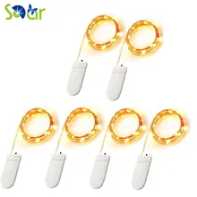 

6 Pack Fairy String Lights 7.2ft 20LED Starry String Light Battery Powered Copper Wire Lights Firefly Lights Leds LED Moon Light