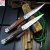 EVERRICH 440C sandalwood folding knife, folding north American hunting knife survival tactics folding pocket knife EDC ► Photo 2/6