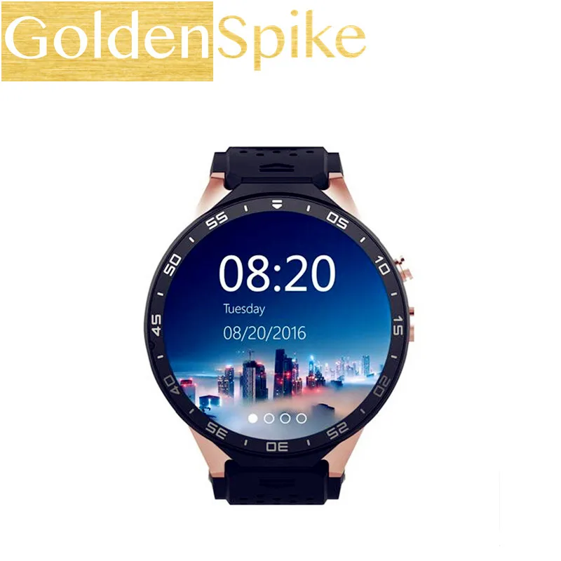 KingWear KW88 Smartwatch телефон MTK6580 4 ядра 512 MB Оперативная память Гб Встроенная gps тяжести