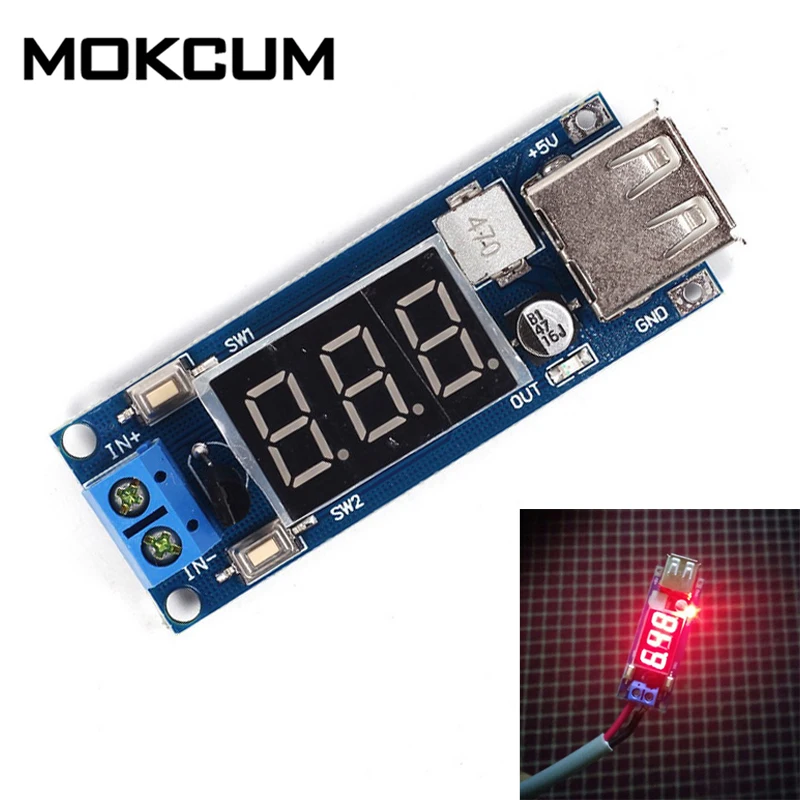 

DC-DC 12V to 5V Step Down Power Supply Module 6V 9V 12V 15V 24V 36V to 5V Vehicle Voltmeter USB Charger USB Step Down Module