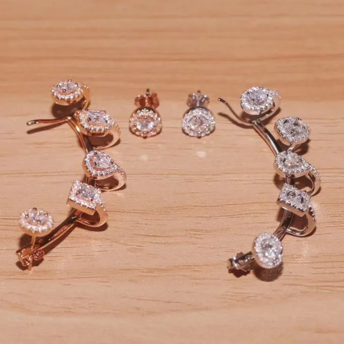 

Designer Fashion 925 Sterling Silver Jewelry 3A Cubic Zirconia Party Earring