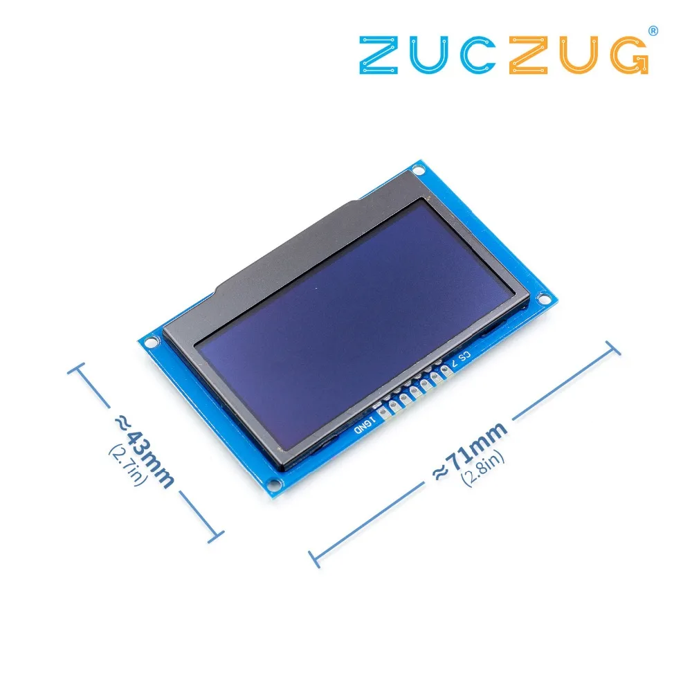 

Arsmundi White 2.42" 2.42 inch LCD Screen 12864 OLED Display Module IIC I2C SPI Serial for C51 STM32 SSD1309