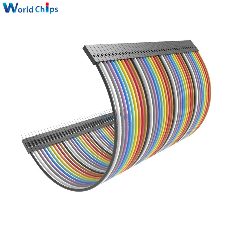 

2 x 40PCS Dupont 10CM Male To Female Jumper Wire Ribbon Cable for Arduino