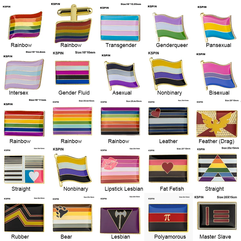 Pride Badge Bisexual Pansexual Brooch Lesbian Pride Pin Flag Lgbtq Gay 