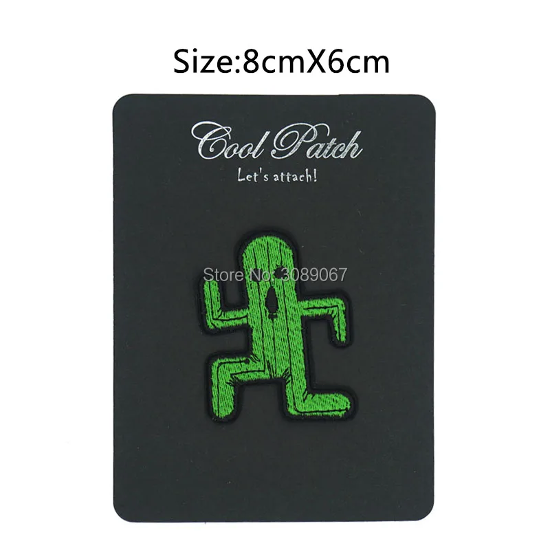 

3" Final fantasy FFVII Cactuar patch Comics tv movie Embroidered Emblem applique iron on patch halloween cosplay costume