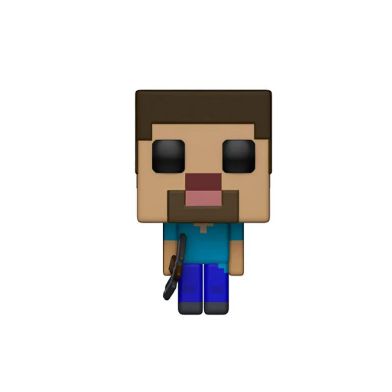 Funko pop Minecraft CREEPER STEVE IN DIAMOND ARMOR экшн фигурка аниме модель ПВХ коллекционные игрушки
