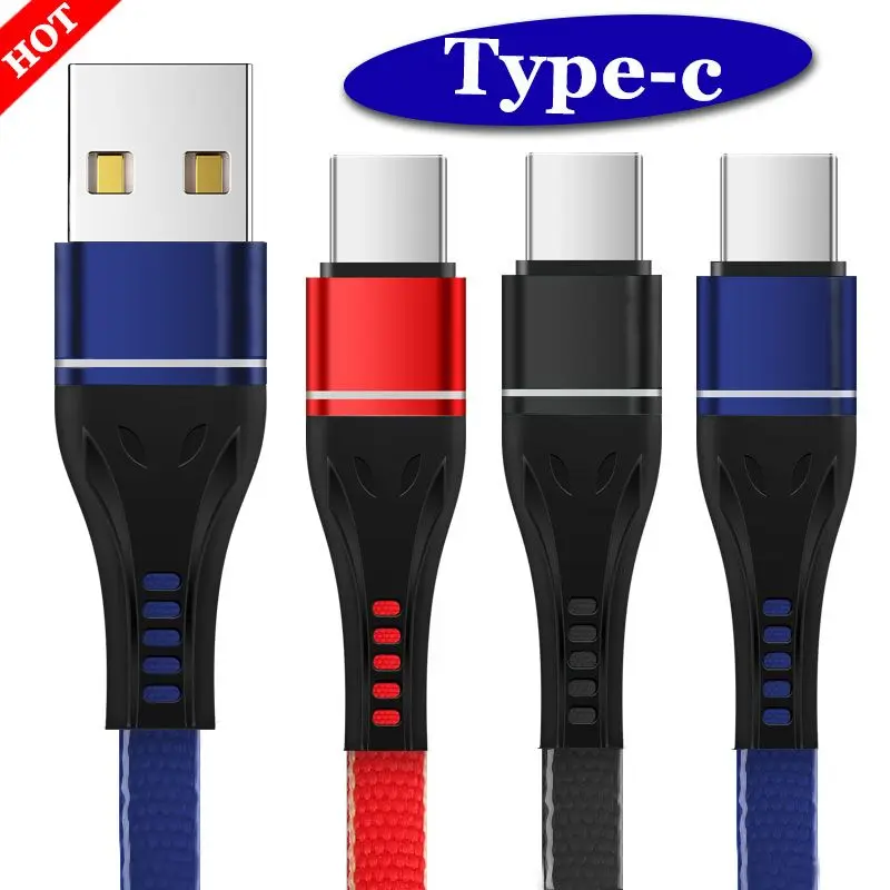 

3A USB Type C Cable for Samsung S9 S8 Fast Charging Type-C Mobile Phone Charge Wire USB C Cable for Xiaomi Redmi note 7 6 Cables