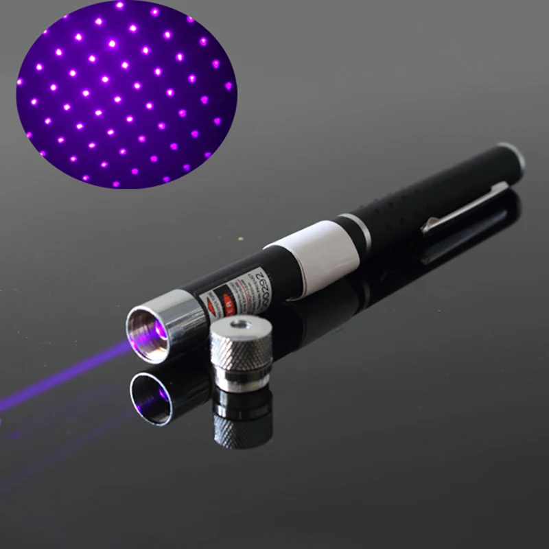 10 قطعة/الوحدة OXLasers عالية الجودة OX-B005S 5 mW 405nm الأشعة فوق البنفسجية قلم ليزر الأرجواني مؤشر ليزر الليزر الأزرق مع ستار كاب شحن مجاني