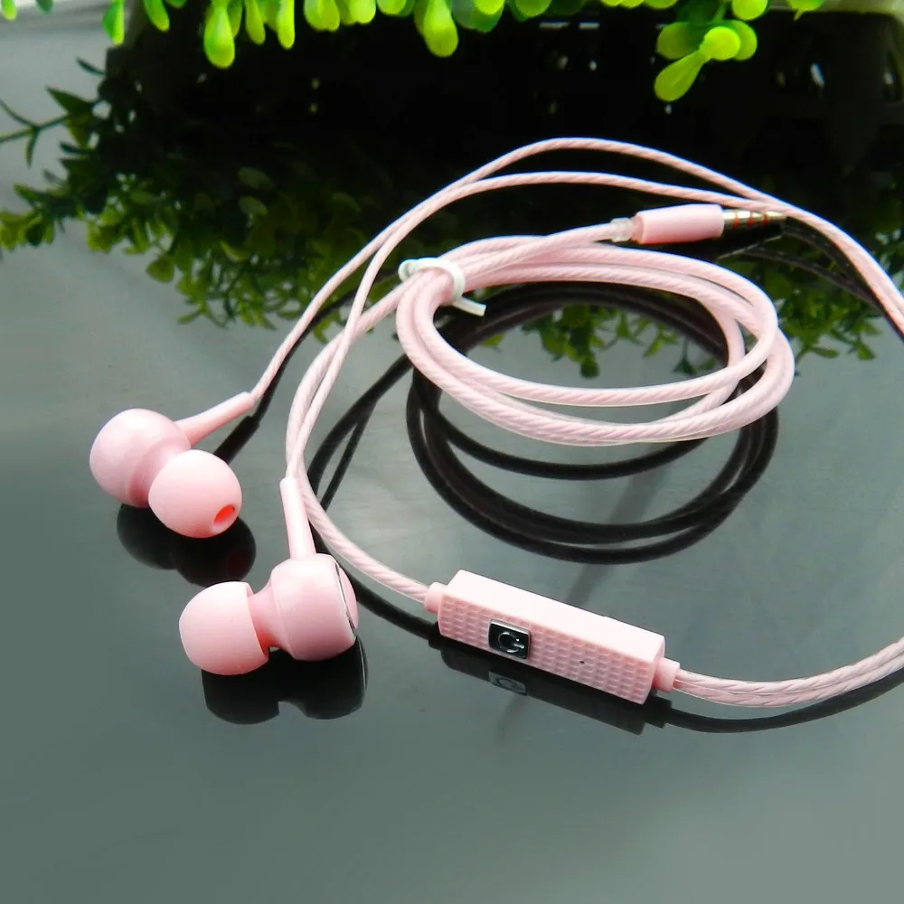 Earphone with Microphone 3.5mm Wired In-Ear Stereo Bass Sport Music 1.2m Earphones Headset  for ipod xiaomi Meizu mobile Iphone MP3 MP4 MP5 Gifts (8)