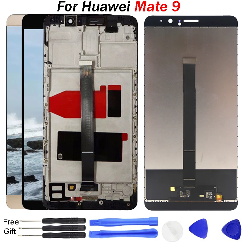 ЖК дисплей для HUAWEI Mate 9 сенсорный экран дигитайзер с рамкой MHA L29 Замена Huawei