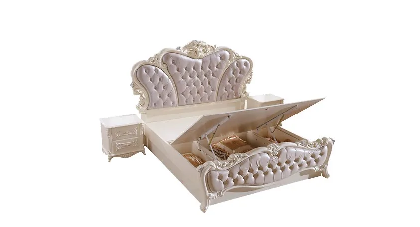 2016 Rushed King Muebles Para Casa Bedroom Furniture New Princess Soft Bed Continental Carved French Height Box Leather Prince 2016 Rushed King Muebles Para Casa Bedroom Furniture New Princess Soft Bed Continental Carved French Height Box Leather Prince
