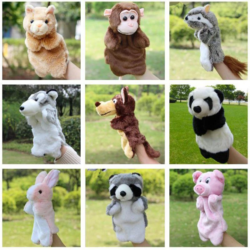 Marionnettes A Main Animaux Singe Canard Vache Chat Chien Panda Lapin Poupees Bebe Jouets Brinquedo Marionetes Fantoche Meilleurs Jouets Pour Enfants Aliexpress