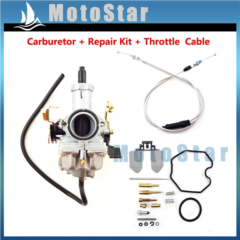 Keihin 30mm PZ30 Carburetor Carb Repair Kits Gas Throttle Cable For