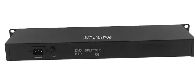 DMX amplifier Splitter AC100-240V input DMX signal repeater 4 output ports signal distributor for Moving Head Pinspot Bar Lights