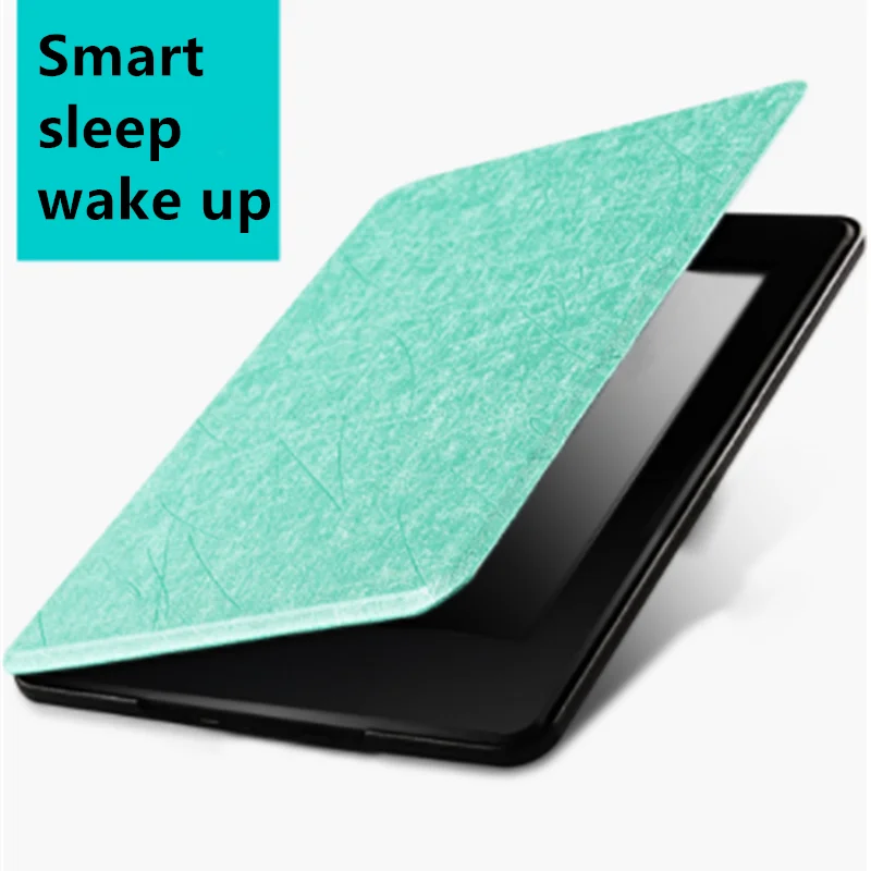 Тонкий Шелковый Чехол книжка из искусственной кожи для всех New Kindle Paperwhite 4 6 &quot2018 10