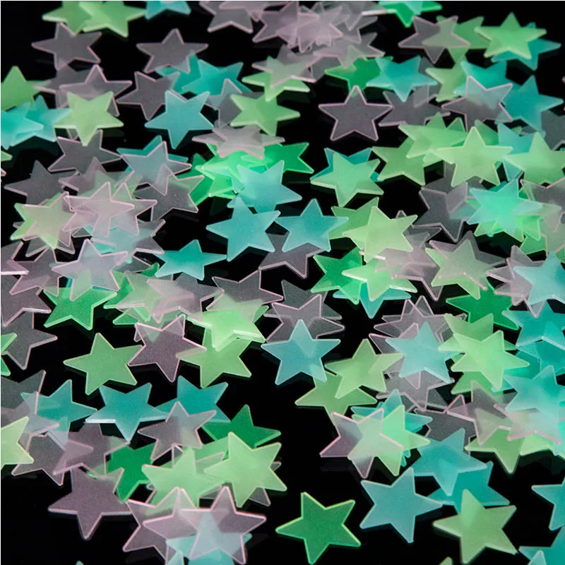 100pcs/bag 3cm Mixcolor Glow in the Dark Toys Luminous Star Stickers Bedroom Sofa Fluorescent Painting Toy PVC for Kids juguete 100pcs/bag 3cm Mixcolor Glow in the Dark Toys Luminous Star Stickers Bedroom Sofa Fluorescent Painting Toy PVC for Kids juguete