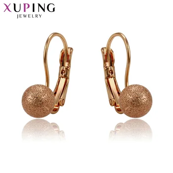 

Xuping Simple Elegant Earrings Hoops for Women Exquisite High Quality Jewelry Thanksgiving Gifts 95852