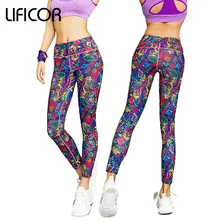 Женские Штаны Для Йоги, фитнеса, бега, спорта, высокая эластичность, с принтом, для женщин, тонкие леггинсы, одежда для спортзала, mallas mujer deportivas
