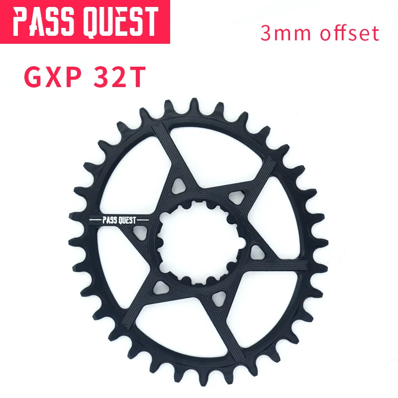 Pass Quest GXP MTB овальная узкая широкая Цепь 32 T-38 T 3 мм смещенная горная велосипедная цепь для SRAM gx xx1 eagle велосипедные шатуны - Цвет: GXP Oval 32T