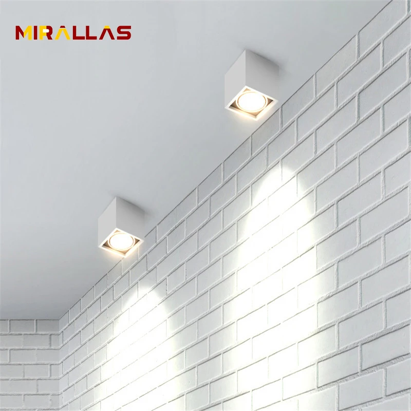 

Wall mounted square downlight ceiling lamp chandelier dual-use furniture mall fashion style LED lights CL-02