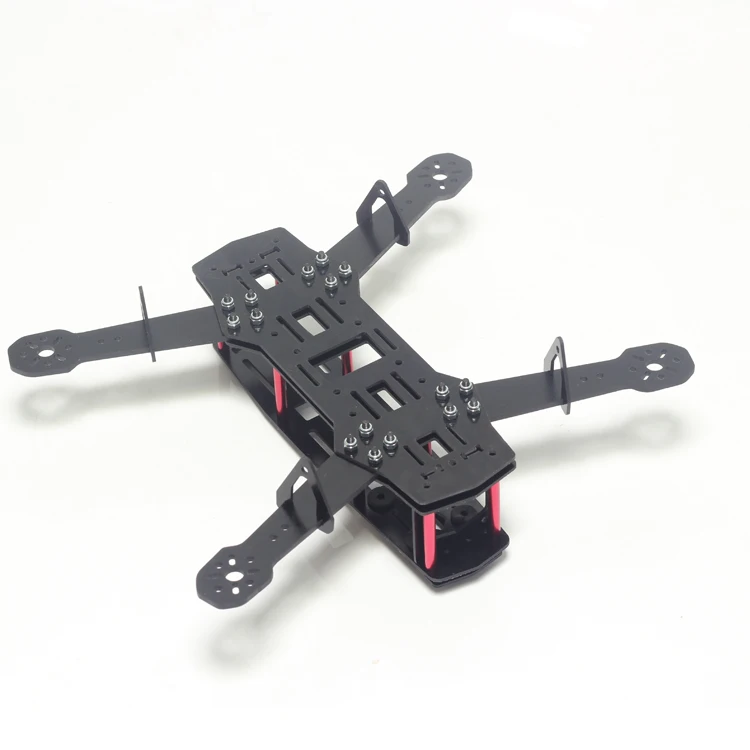 Yuenhoang 1Set QAV250 Glass Fiber Frame Mini RC Drone Frame Assembly Kit with Rubber Damper for