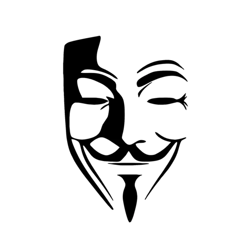 hotmeini 15 10cm anonymous mask vinyl car stickers jdm hotmeini 15 10cm anonymous mask vinyl car stickers jdm