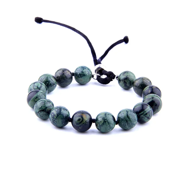 Natural Turquoises Beads Bracelets Men Adjustable Handmake Braid Bracelet Women Chakra Energy Jewelry 