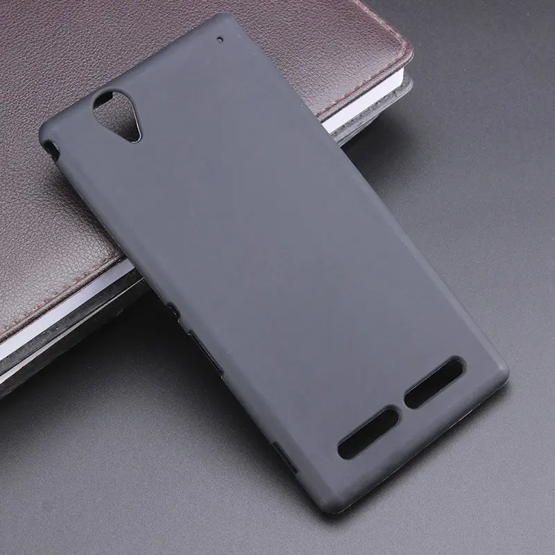 Черный гелевый ТПУ тонкий мягкий Противоскользящий чехол задняя крышка для Sony