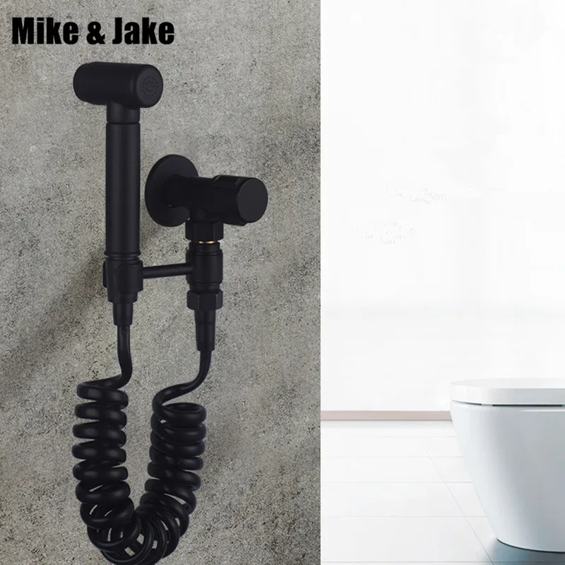 Bathroom black shattaf bidet kit shower bidet kit faucet Women PP wash