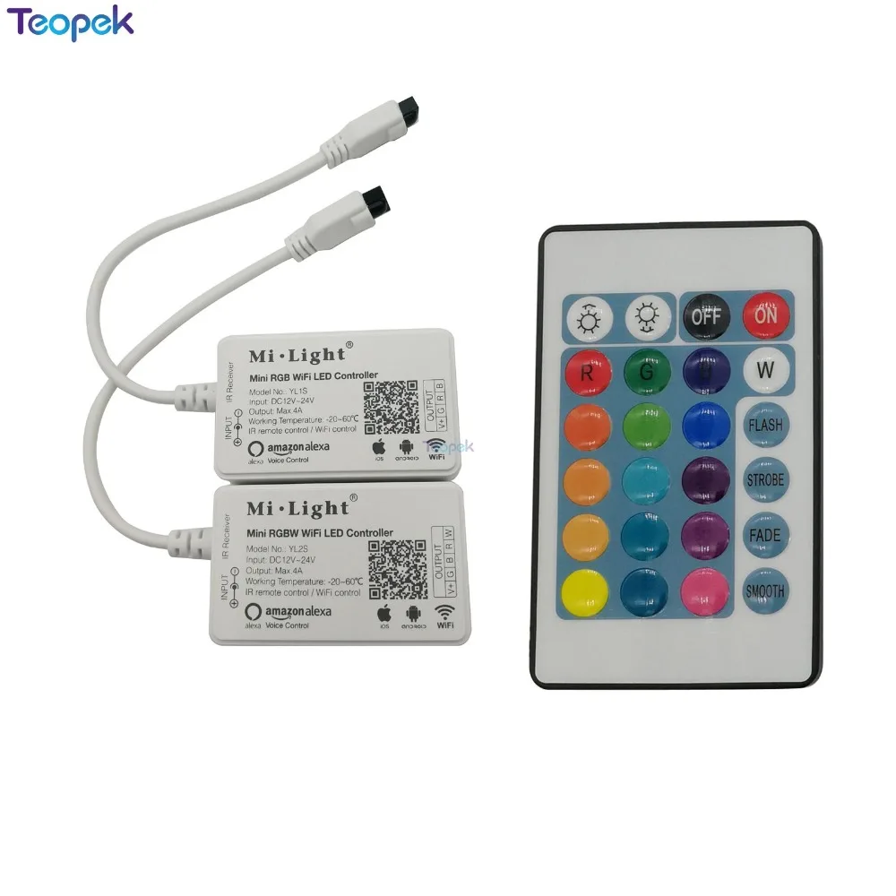Mi.light YL1S YL2S Mini WiFi LED Smart Light Controller + 24 IR Key ...