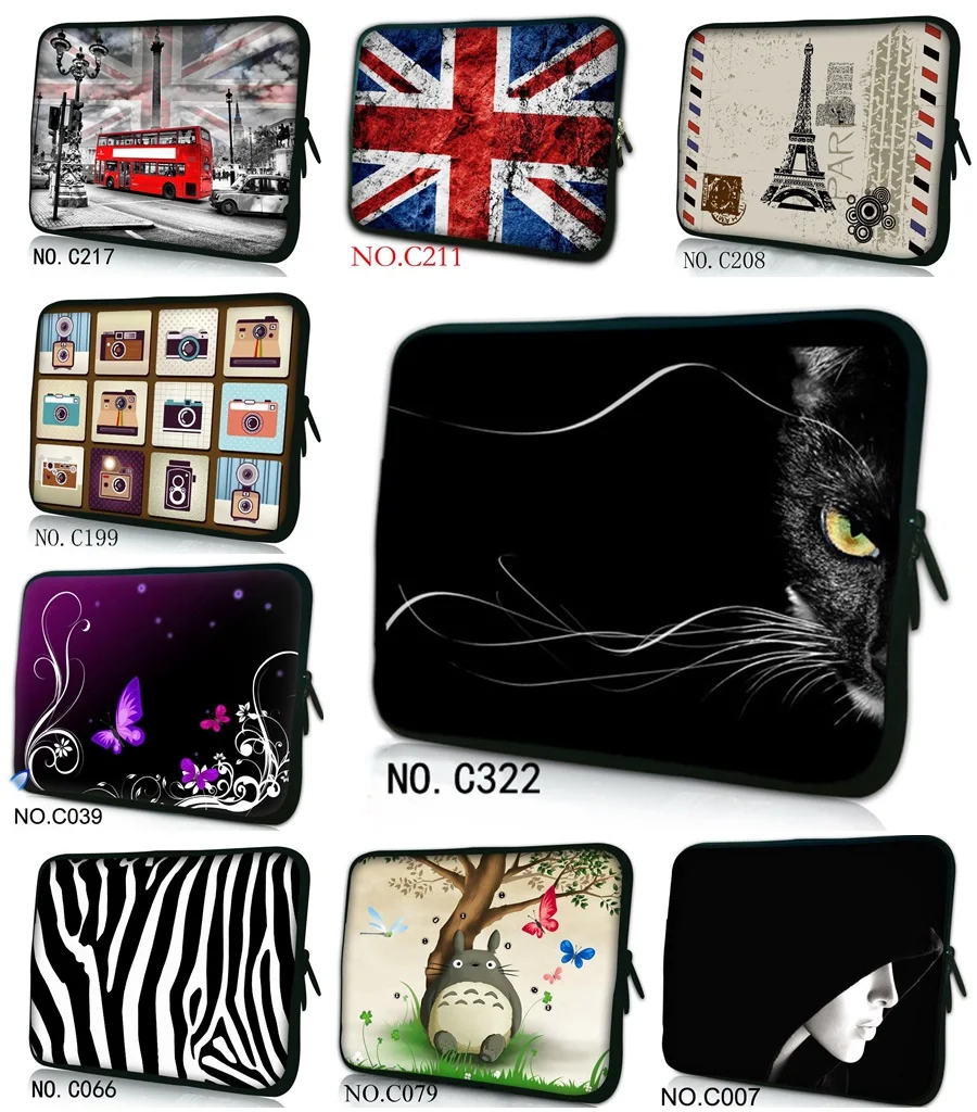 Сумка для ноутбука, 10, 12, 13, 15 15,6 17 дюймов Сумка для ноутбука 14 PC рукава сумка чехол Тетрадь Планшеты защитный чехол с кошачьей мордочкой