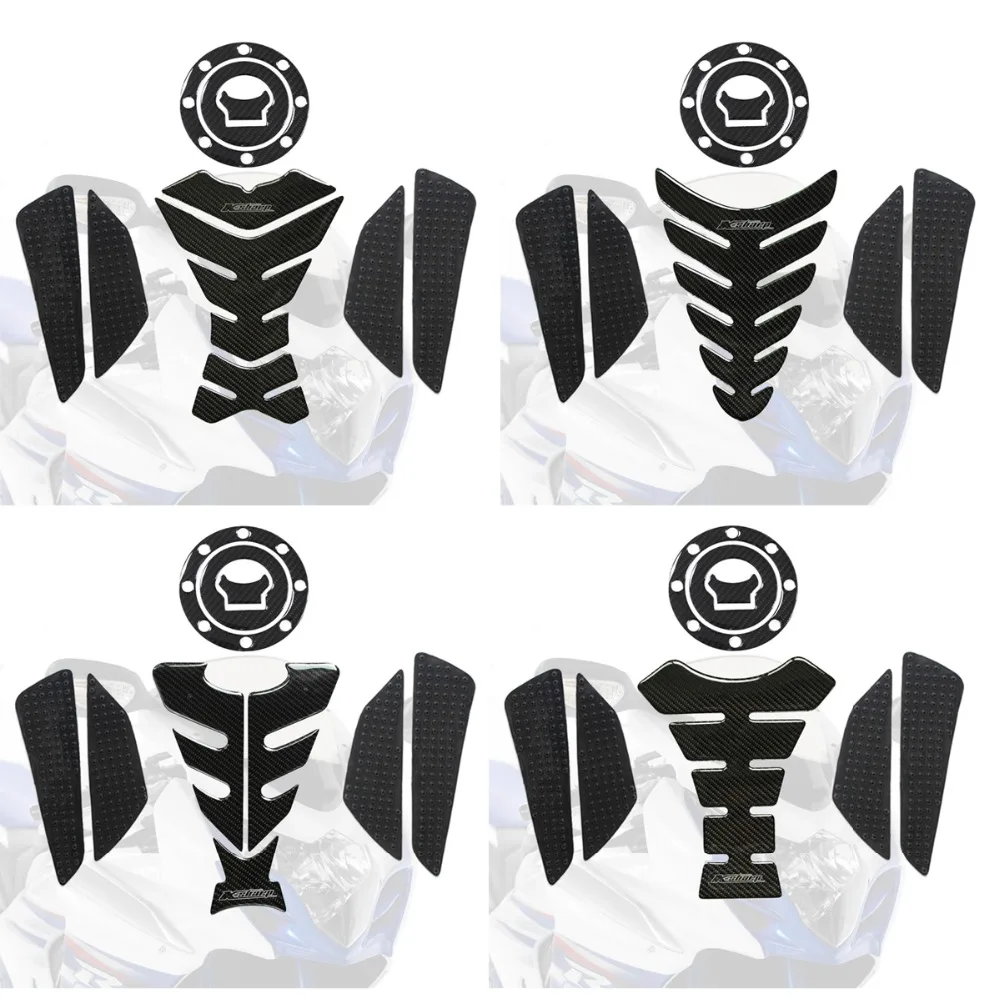 

a set of Fuel Tank Sticker Fishbone Dispensing Protective Decals Moto Motorbike Sticker For suzuki GSF250 GSF400 GSX400 RF400