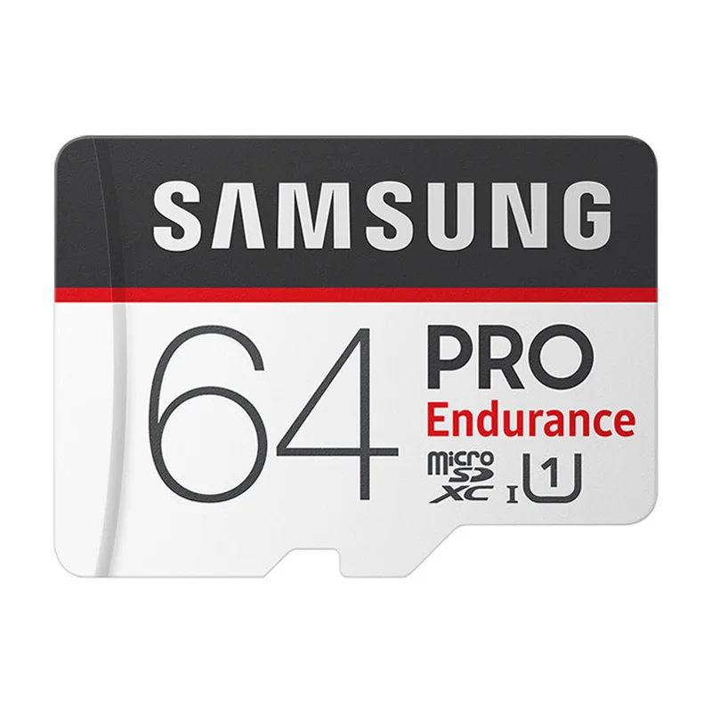 MicroSDHC/SDXC Карта SAMSUNG PRO Endurance 32 Гб 64 Гб 128 ГБ карта Micro SD класса 10 скорость чтения до 100 Мбит/с для наблюдения - Емкость: 64 ГБ