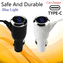 Willtoo Адаптивная светодиодный Дисплей зарядки Тип-C автомобиля Зарядное устройство для samsung S9 автомобильный адаптер Напряжение Дисплей для iPhone Быстрый Зарядное устройство