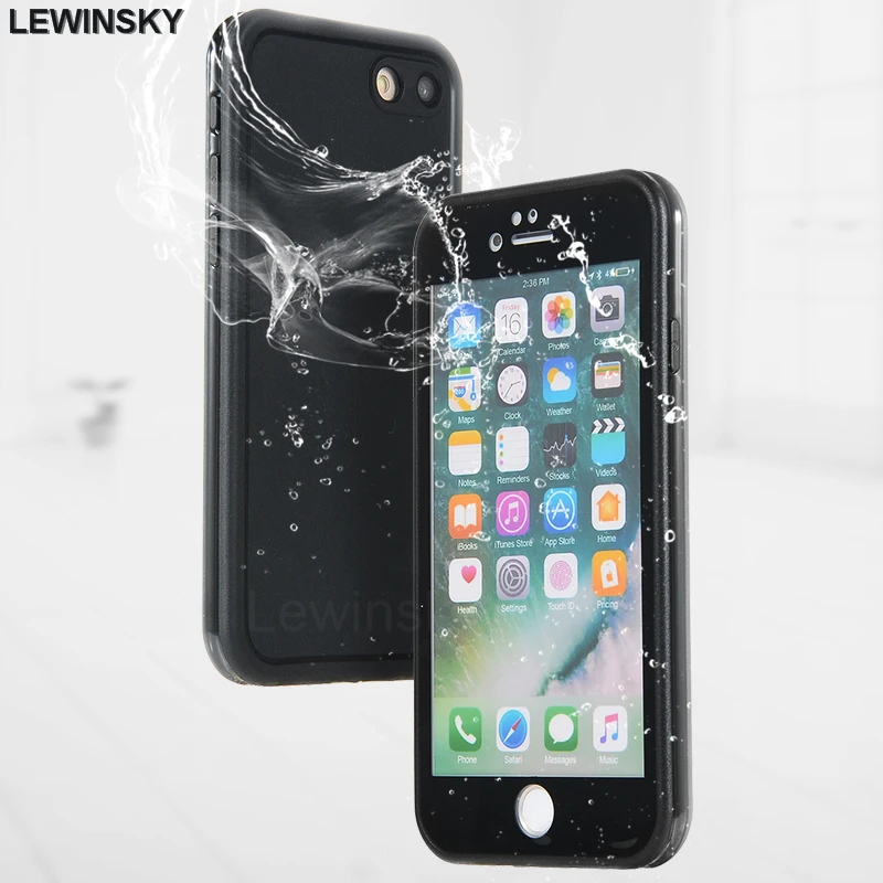 للماء للصدمات الغبار الغوص حالة ل iphone 7 8 6 6 s زائد 5 5 s السباحة الهاتف حقيبة غطاء ل iphone X SE كامل حماية