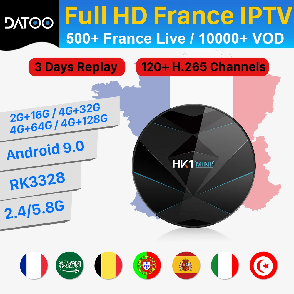 

IPTV France Qatar IP TV HK1 MINI+ Android 9.0 TV Box Belgium Qatar IPTV Turkey Spain UAE IP TV French Algeria Morocco IP TV UAE