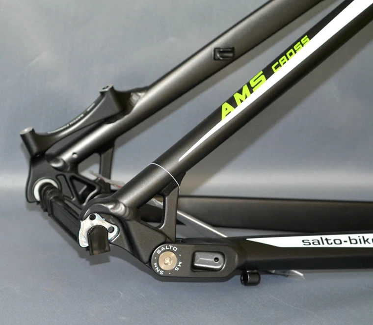 Excellent SALTO Full Suspension Frame Mountain Bicycle Shock Absorber Frame 26ER Aluminum Alloy Soft Tail Downhill Bicicleta Cadre Parts 5