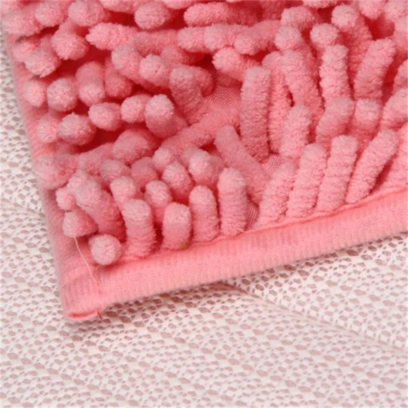 50*60 см микрофибра коврик для ванной пены памяти Мягкий Лохматый нескользящий абсорбент ванная комната Душ Ковры розовый красный сердце форма коврики