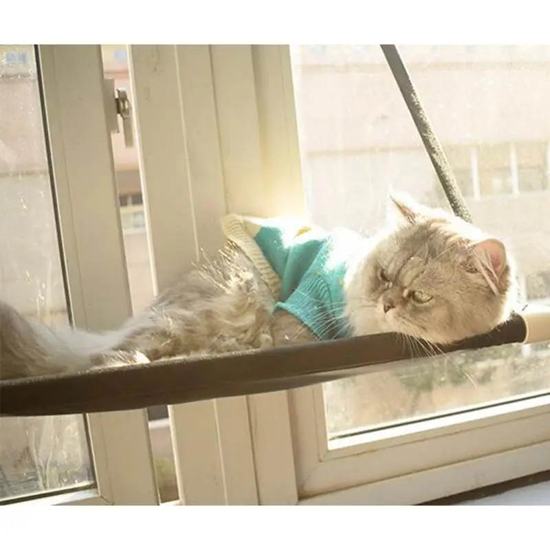

New Removable Cute Pet Hanging Beds Bearing 20-30kg Cat Sunny Seat Window Mount Pet Cat Hammock Comfortable Cat Pet Bed Dropship