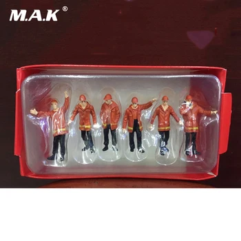 

1/50 Scale Site Scene accessories 6pcs Red workers for Engineering Car Vehicles