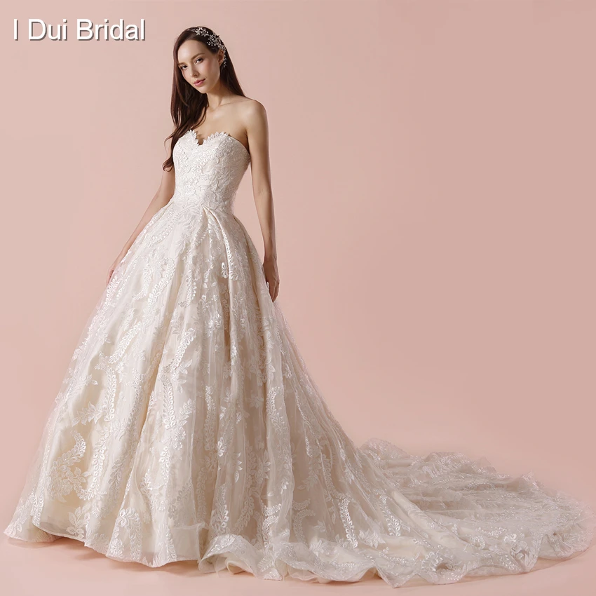 

Sweetheart Ball Gown Wedding Dress Unique High Quality Lace