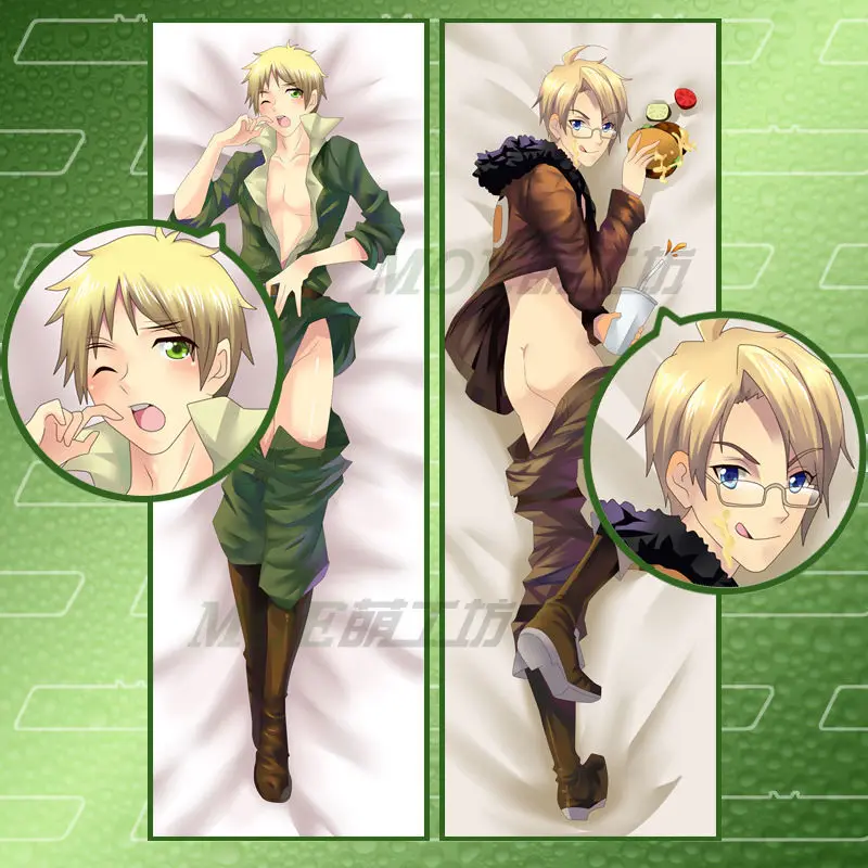 Suef Anime manga Axis Power Hetalia Dakimakura two sided Pillow Cushion Case Cover | Дом и сад