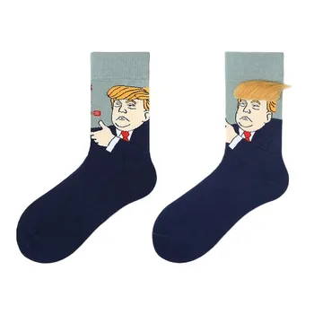 

PEONFLY Funny Character Printing Pattern Art Socks Men Europe Fashion Happy Socks Novelty Cotton Socks Kawaii Sokken Calcetines