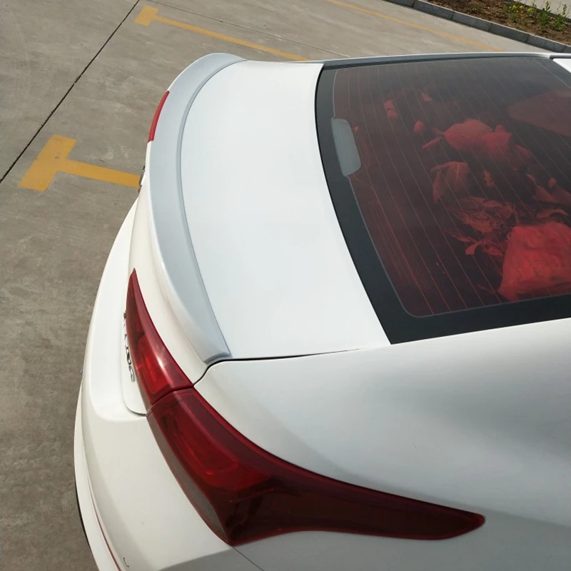 

For new Verna accen Spoiler 2017 ABS Material Car Rear Wing Primer Color Rear Spoiler For Hyundai Verna Spoiler 2017+