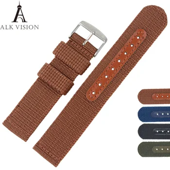 

Canvas nylon band for watch watchband sports strap belt for women men watches accessory bracelet wristband diy parts 18 20 22 24
