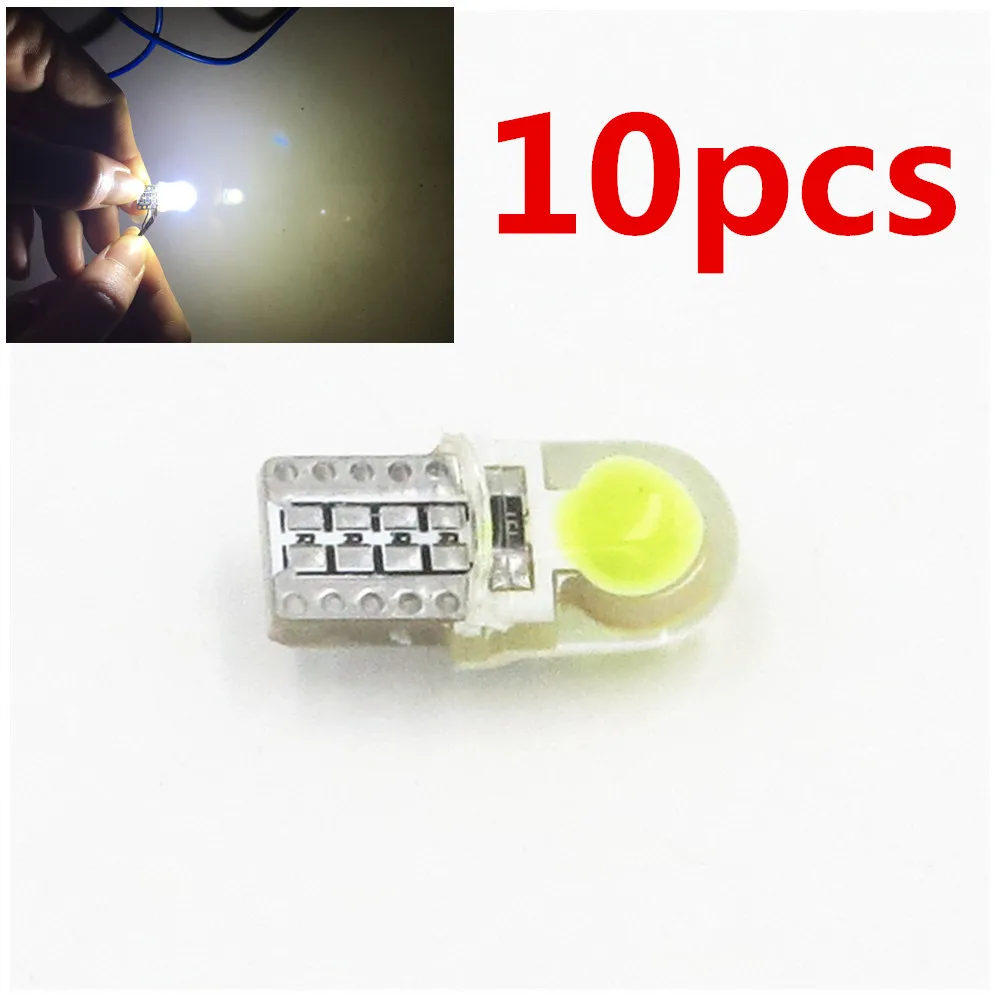 

CYAN SOIL BAY T10 W5W Silicone Case COB Car Parking Light 501 WY5W Silica Gel LED Wedge Interior Dome Lamp Auto Turn Bulbs 12V