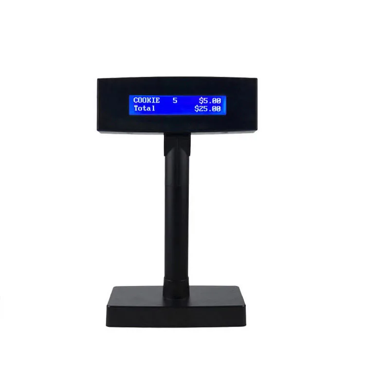LCD210B 2라인 LCD 고객 디스플레이 폴로 조절 가능한 높이 좋은 가격